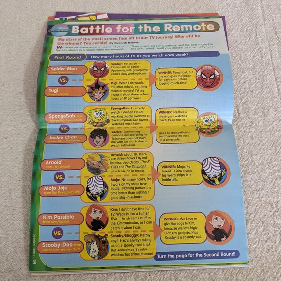 Disney Adventures Magazine 2002 Spider-Man Kim Possible SpongeBob - Picture 4 of 11